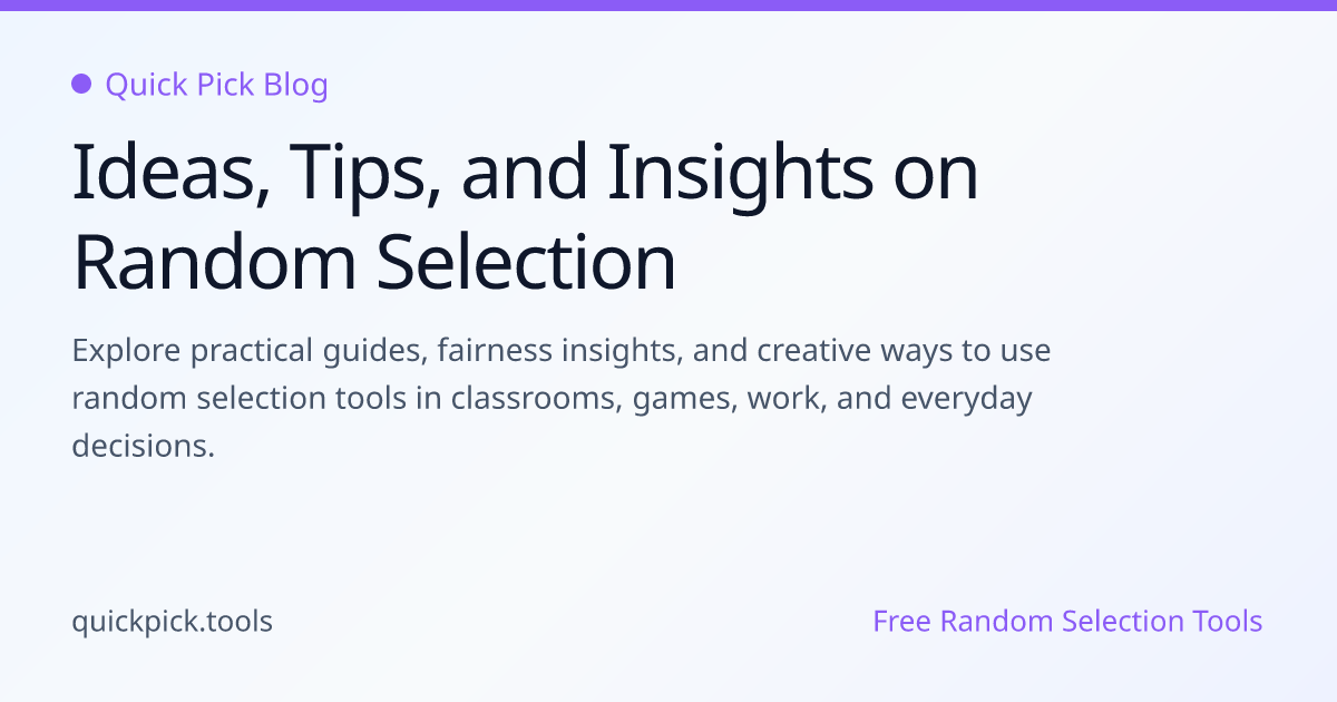 Blog - Quick Pick Tools | Quick Pick